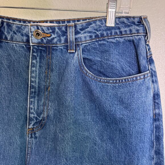 Imperfects Jeans Womens 33 Baggy Wide Leg Flare Loose Relaxed Y2K Cotton USA - Picture 7 of 13